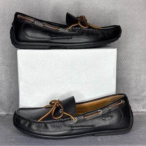 🔥🔥🔥Polo Ralph Lauren Roberts Black Smith Leather Drivers, Black 9.5D🔥🔥🔥